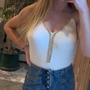 Caché Embellished Tank